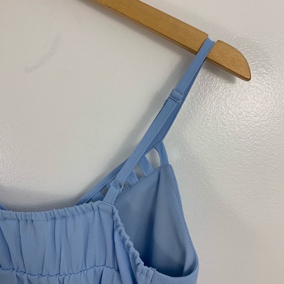 Candies Light Blue Strappy Babydoll Tank Top - Picture 5 of 6